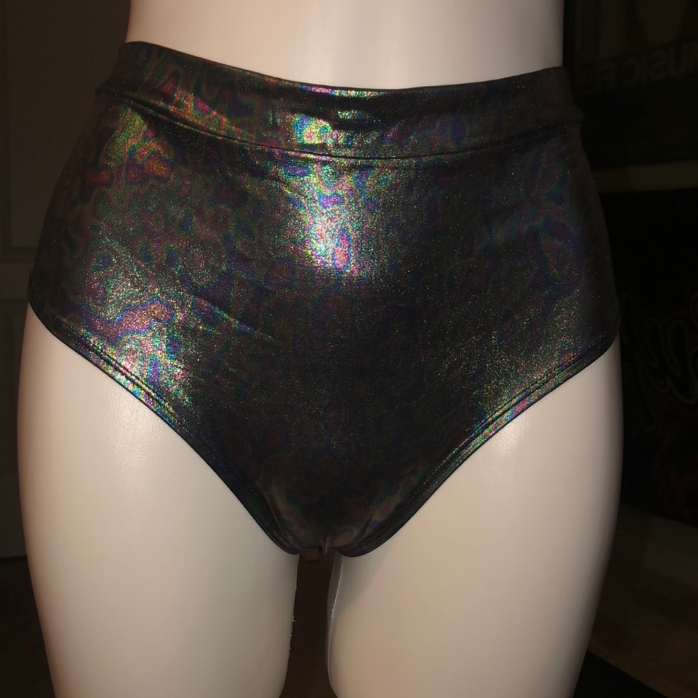 Oil Slick Booty Shorts